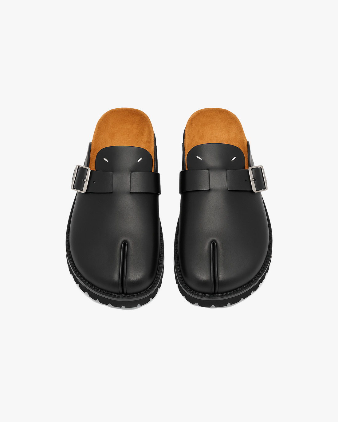 Algo Split-Toe Leather Mule Clogs