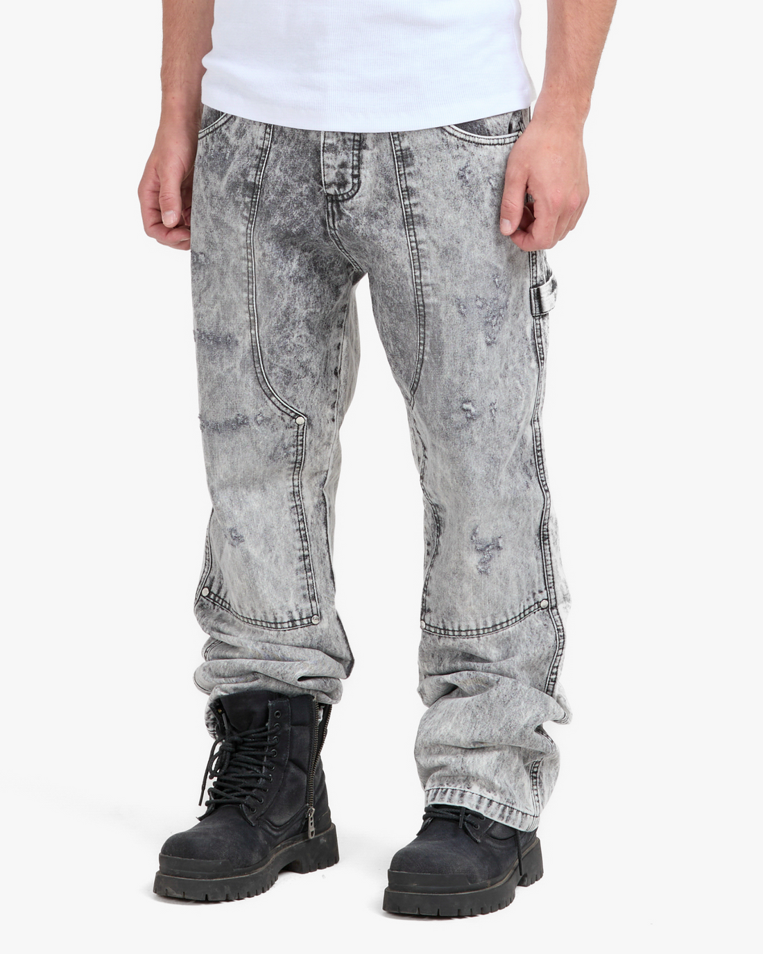 "FIELD UNIT" Grey Carpenter Pants