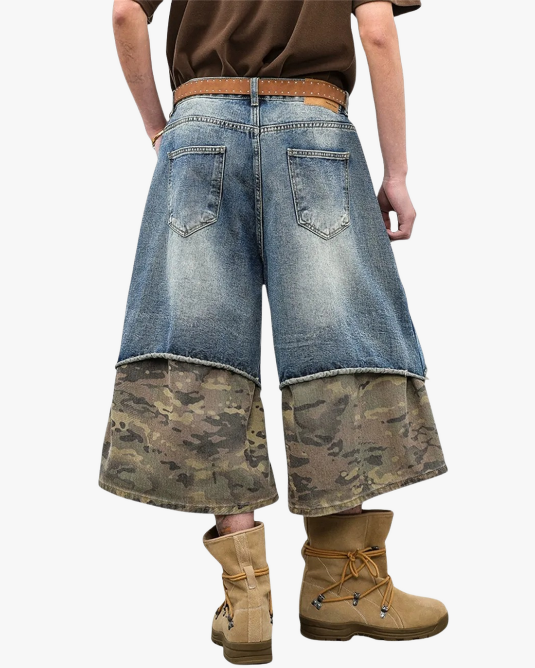 Combat Fade Denim Shorts