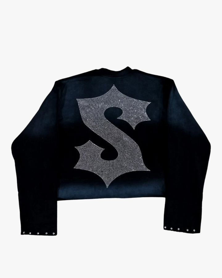 I SAINT Studded Cross Sweatshirt