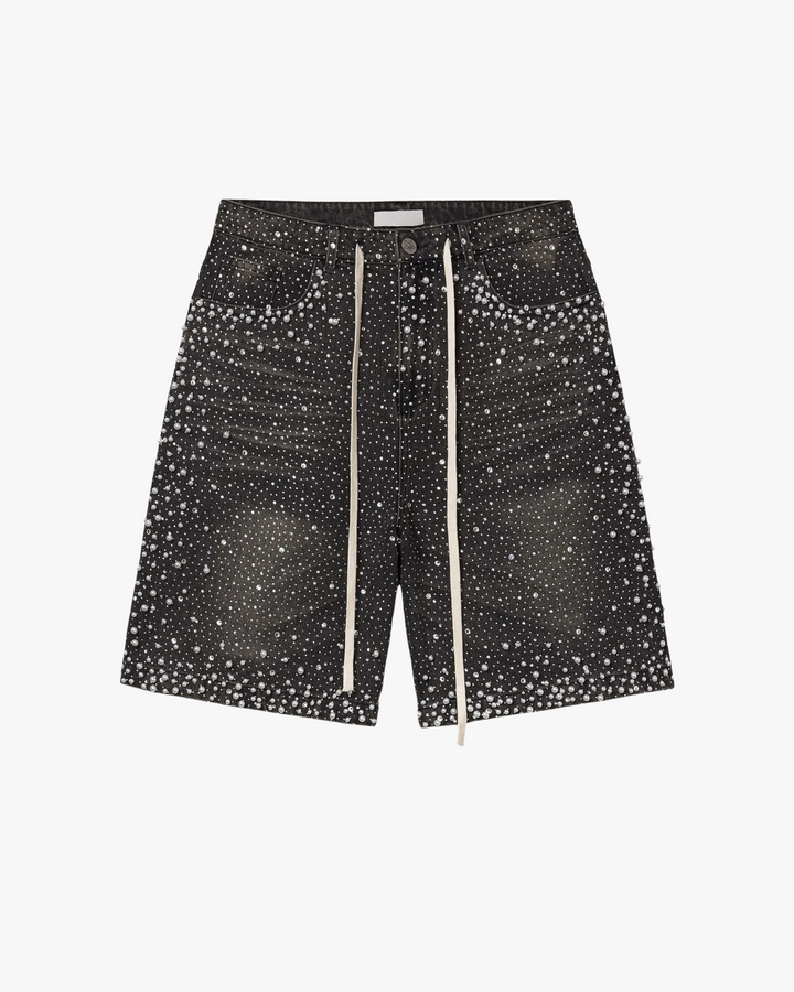 Starfall Crystals Denim Shorts