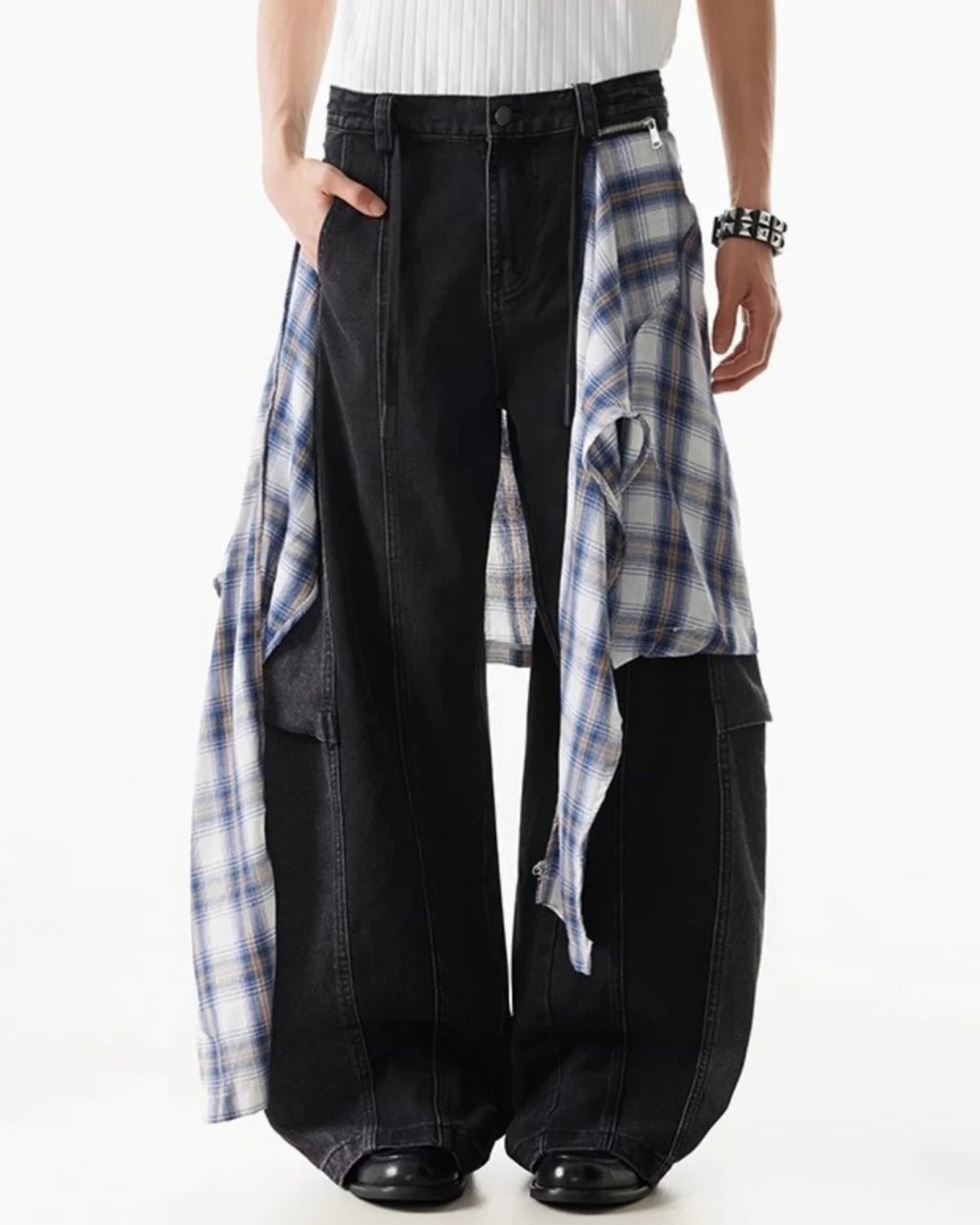 Layer Shift Hybrid Denim Trousers