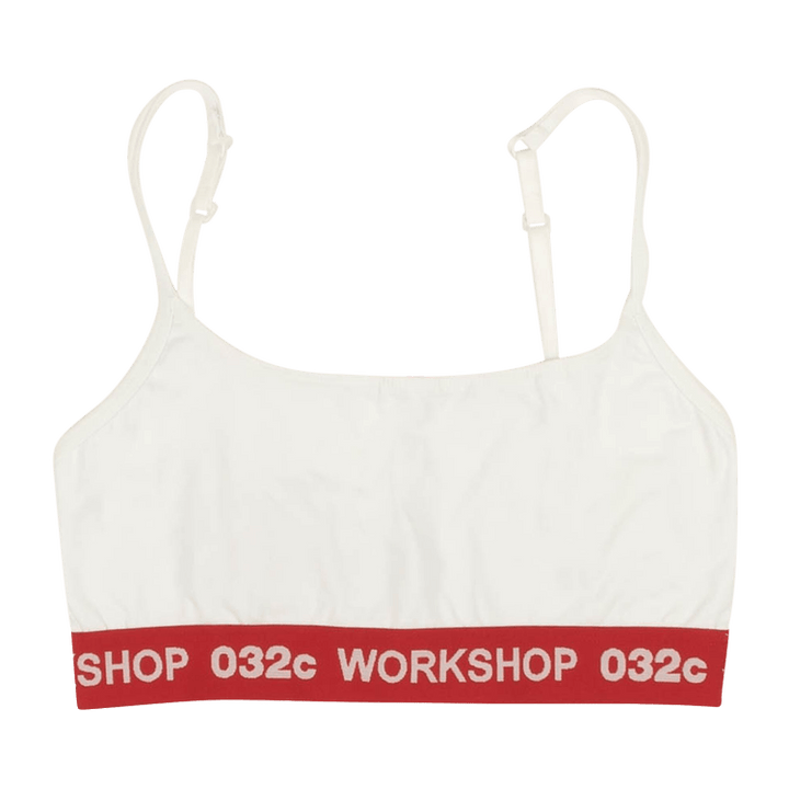 032C Logo Classic Bralette 'White'
