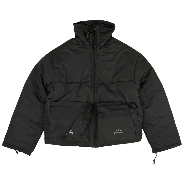 A-Cold-Wall* Logo Zip Up Puffer Jacket 'Black'