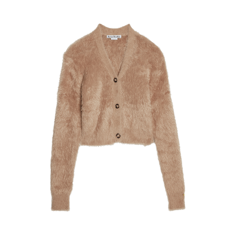 Acne Studios Fluffy Knit Cardigan 'Camel/Brown'