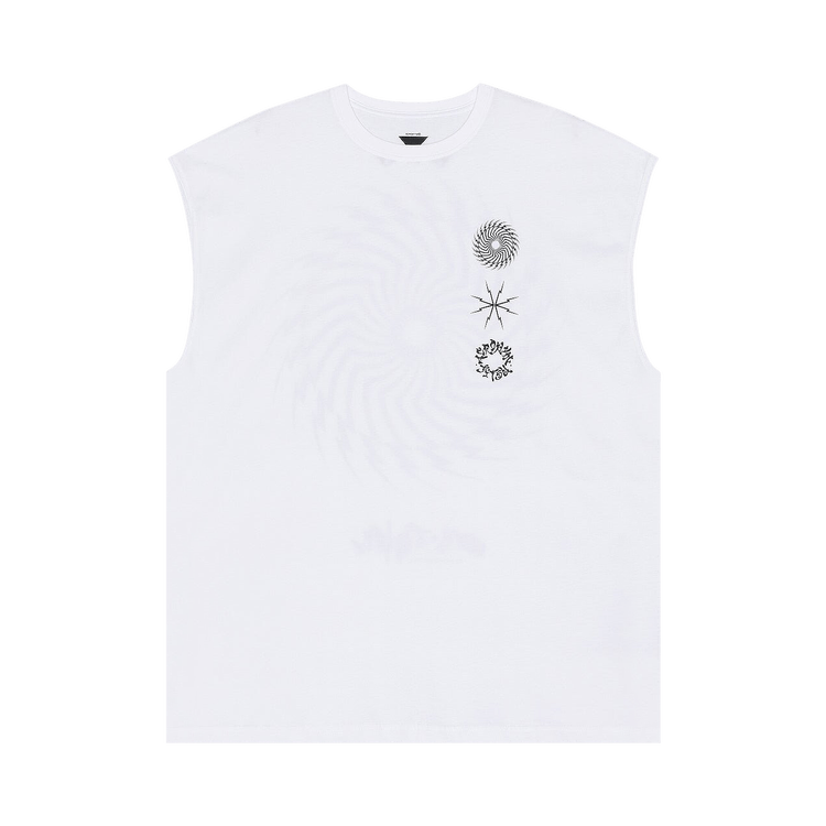 Acronym Sleeveless T-Shirt 'White'