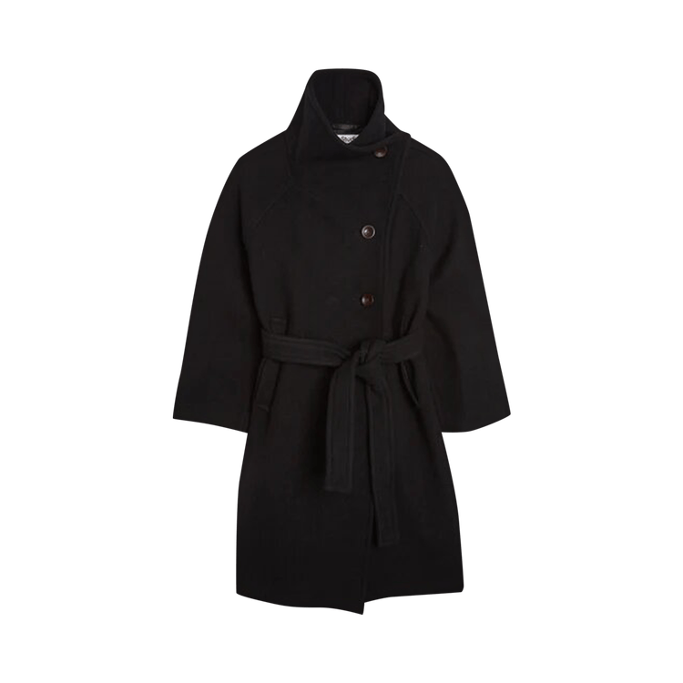 Acne Studios Double-Breasted Belted Wool Coat 'Black'