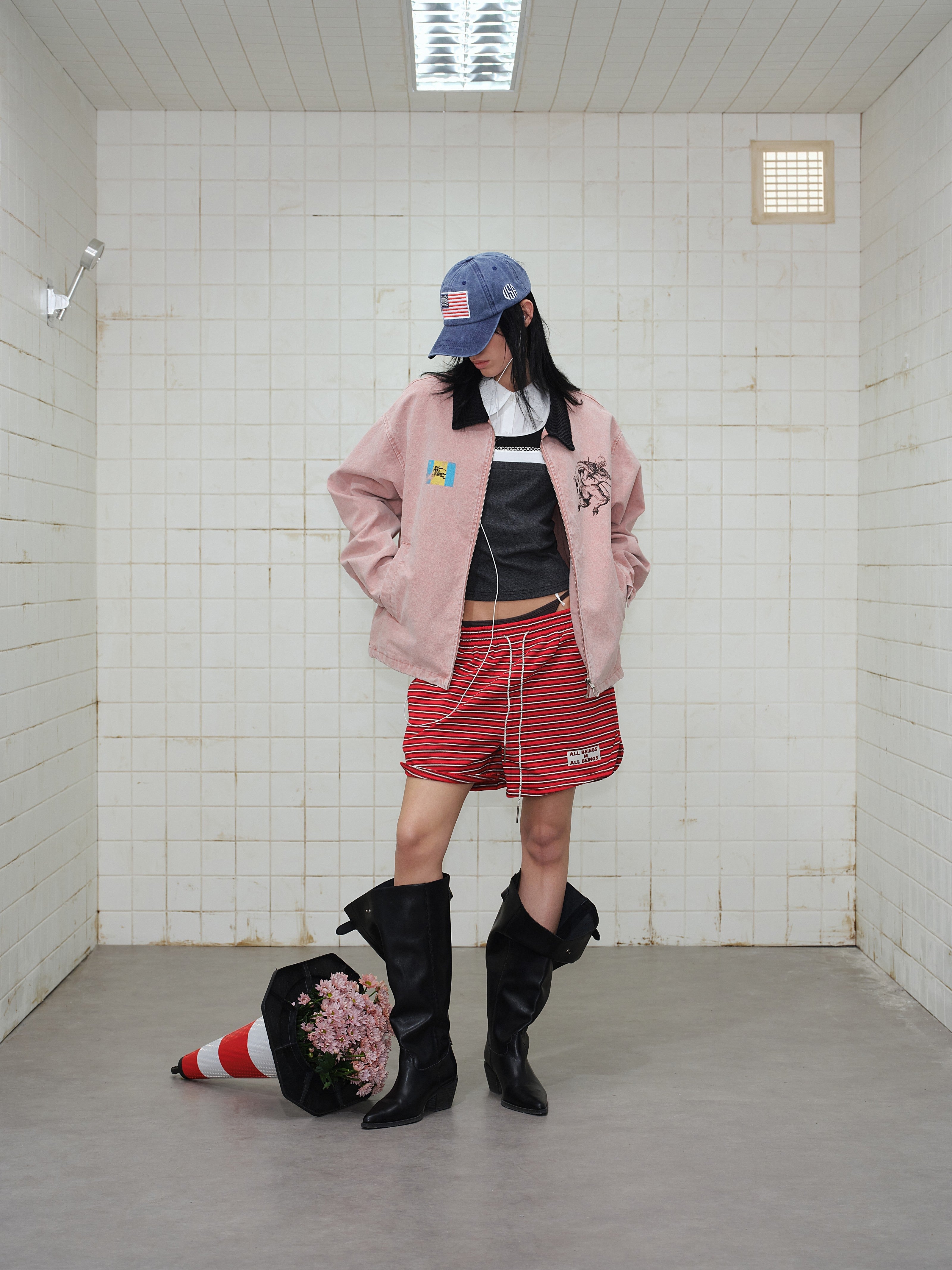 Omirad Washed Zip-Up Jacket