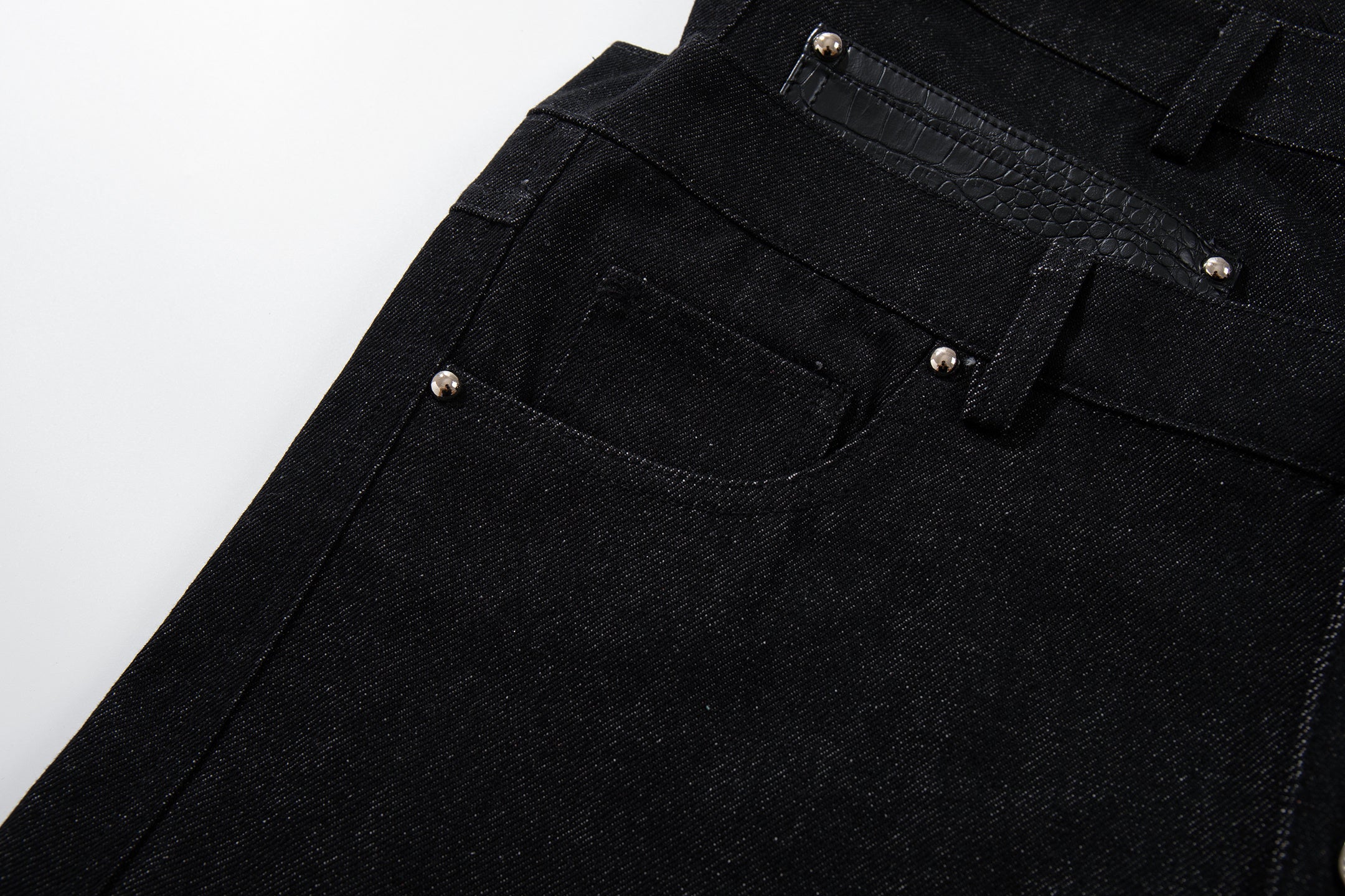 Omirad Wide Leg Button Fly Denim Pants