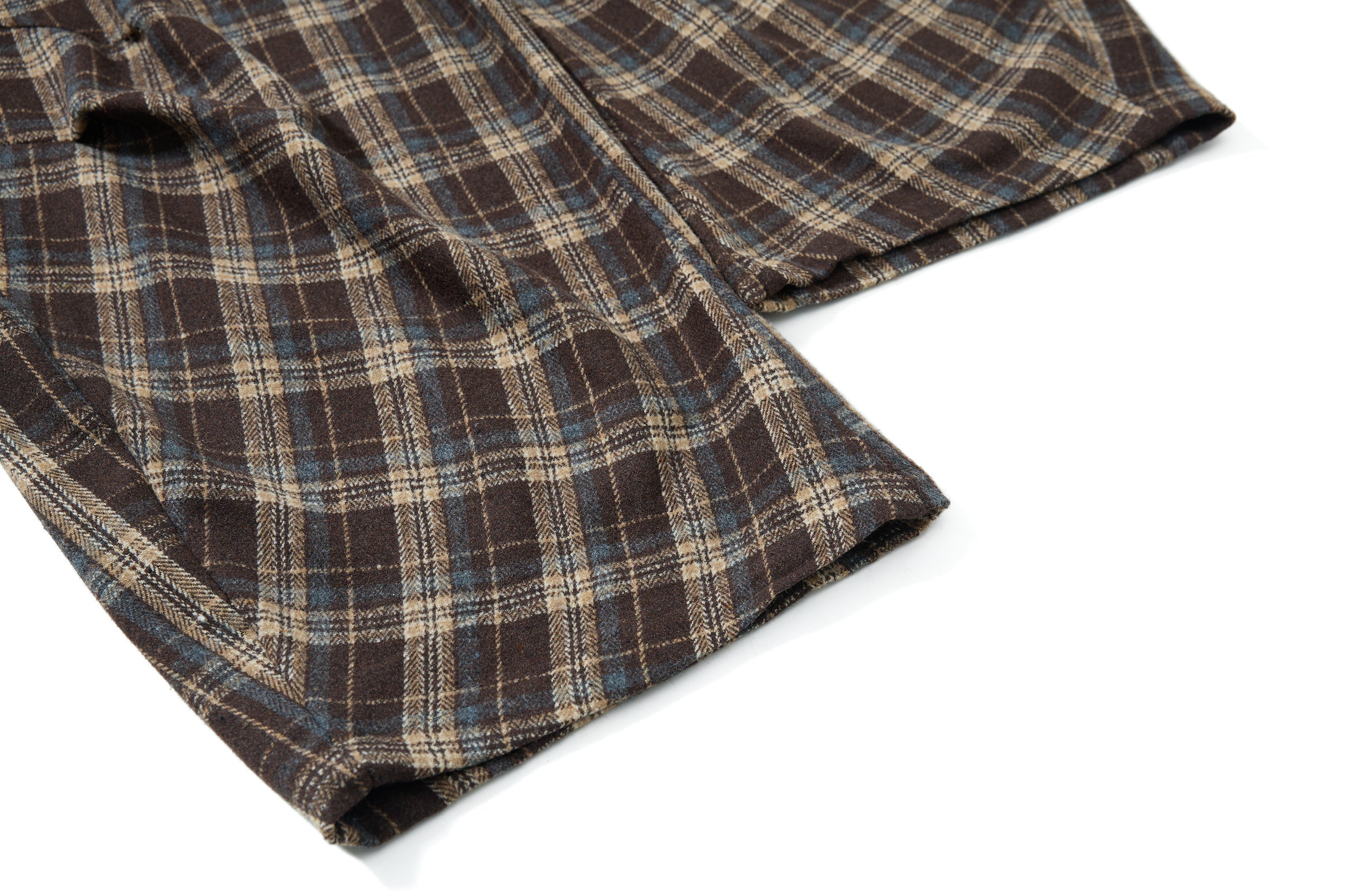 Omirad Vintage Check Wool-Blend Cargo Pants