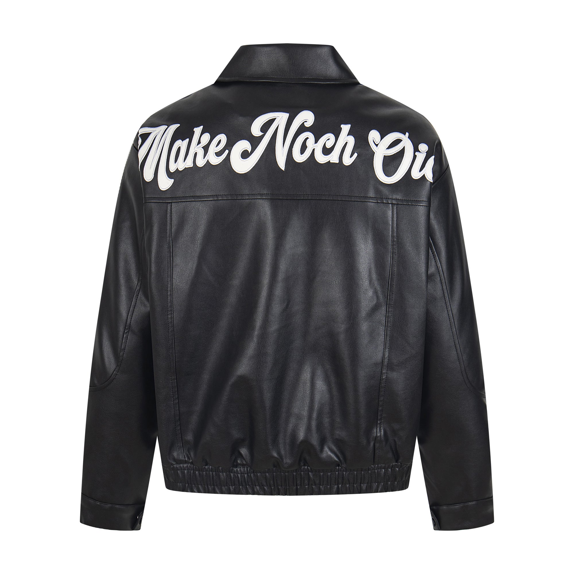 Omirad Vintage Lettering PU Jacket