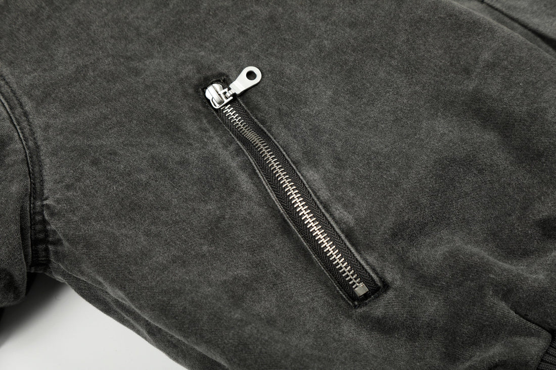 Omirad Washed Cotton Bomber Jacket