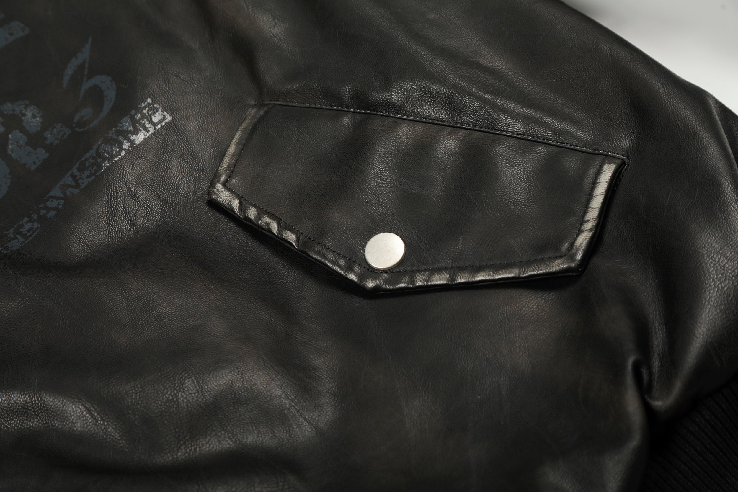 Omirad Vintage Graphic PU Hoodie Jacket