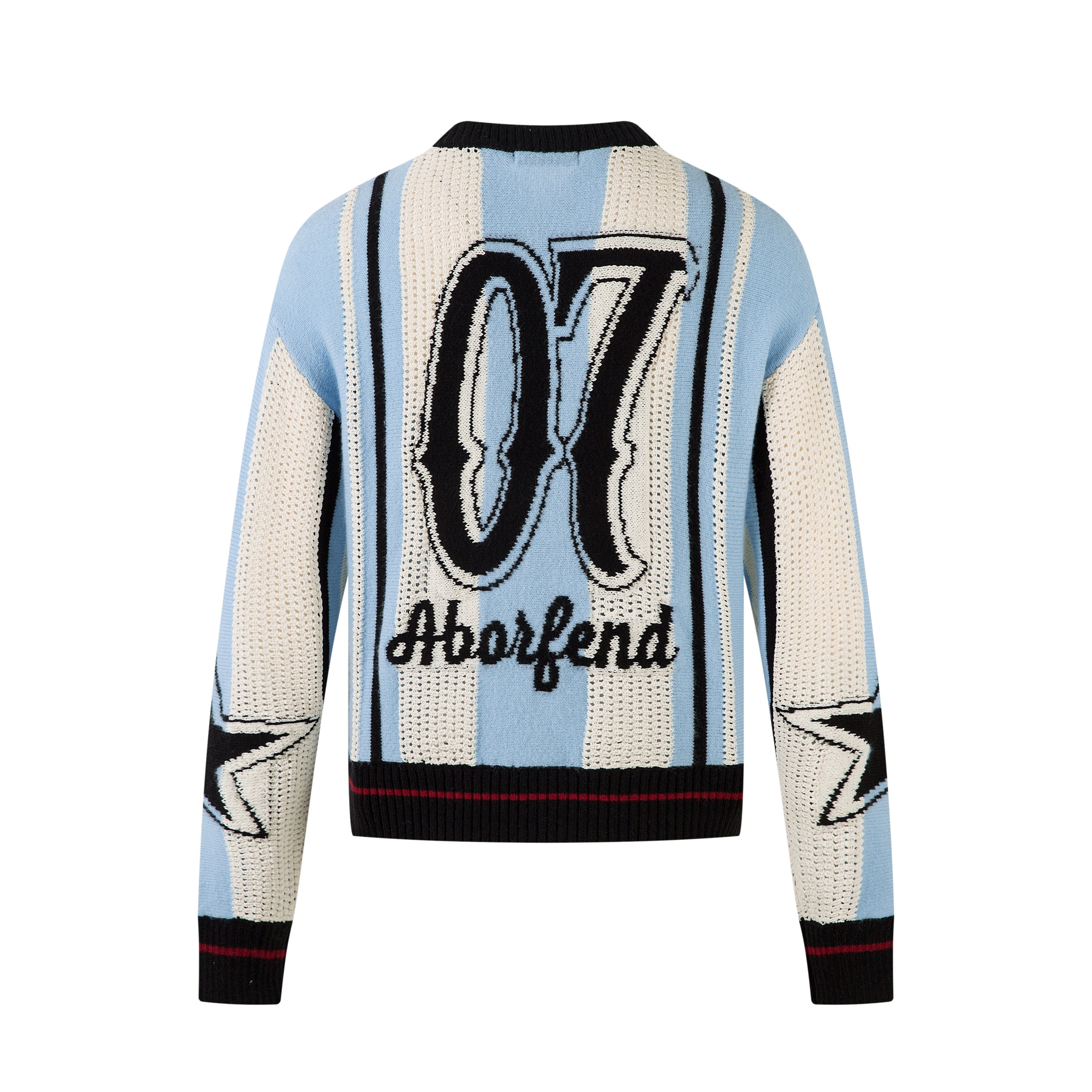 Omirad Varsity Stripe Knit Sweater