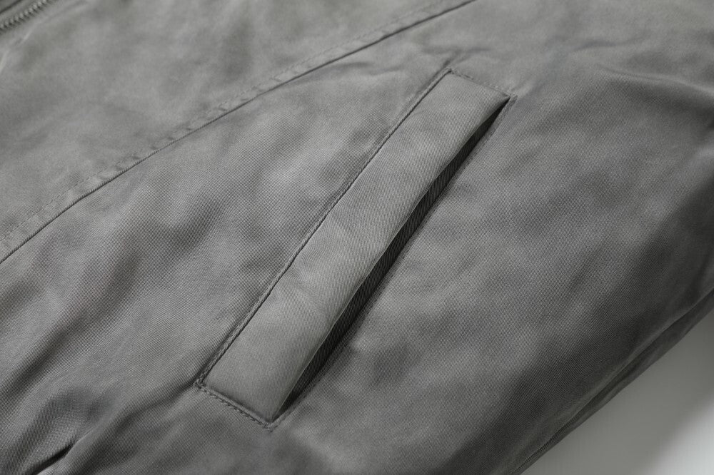 Omirad Washed Grey Bomber Jacket