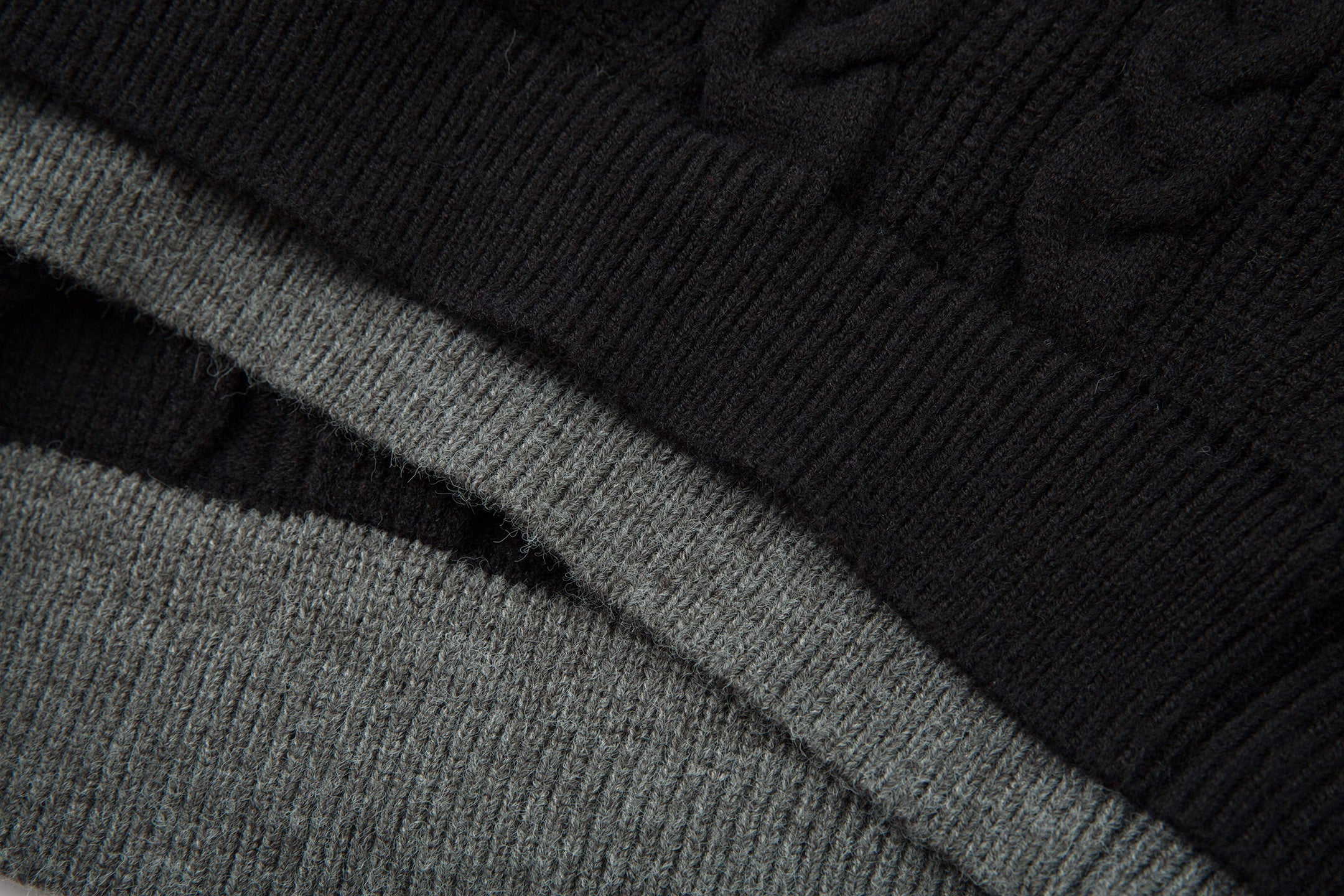 Omirad Vintage Cable Knit Polo Sweater