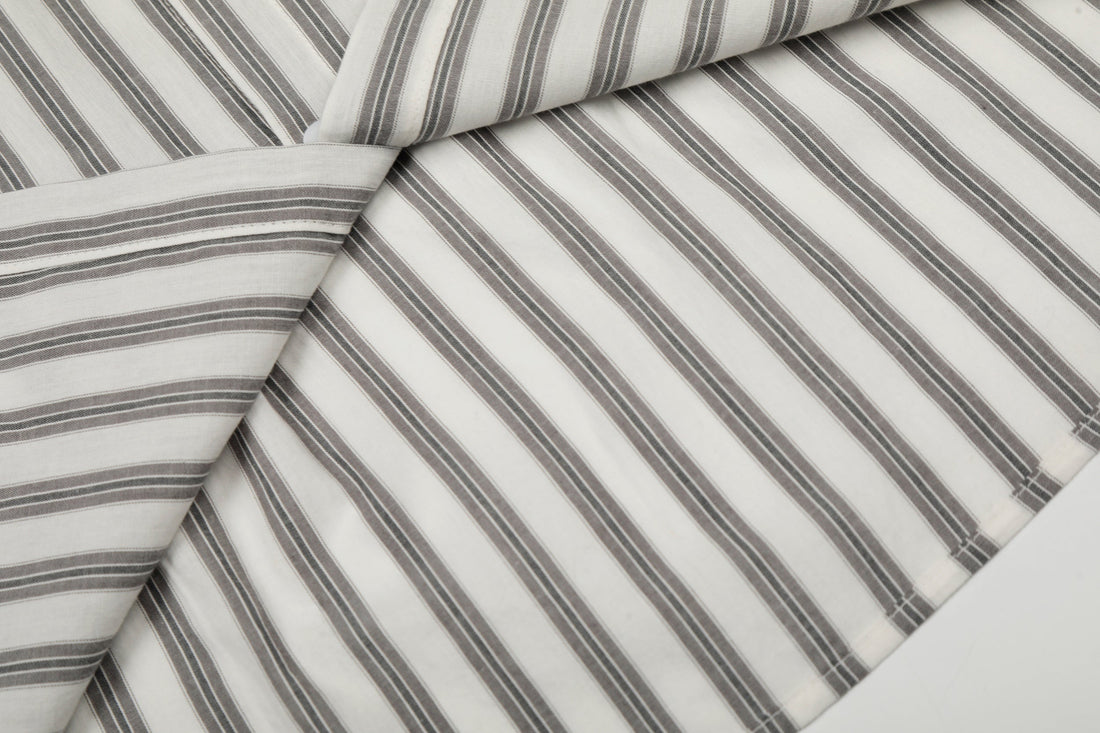 Omirad Striped Tie-Detail Button-Up Shirt