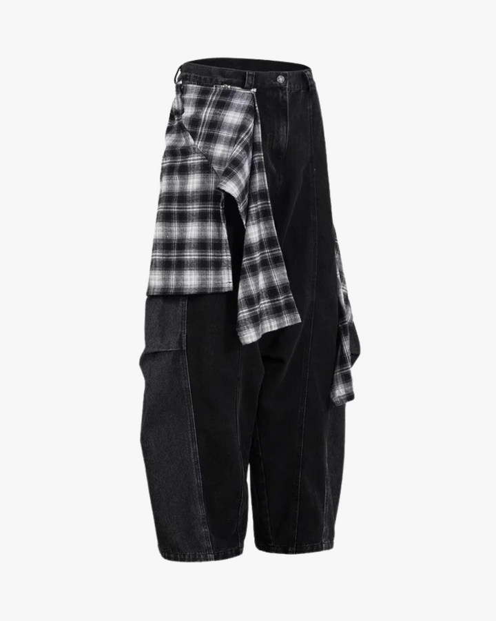 Grunge Layered Jeans