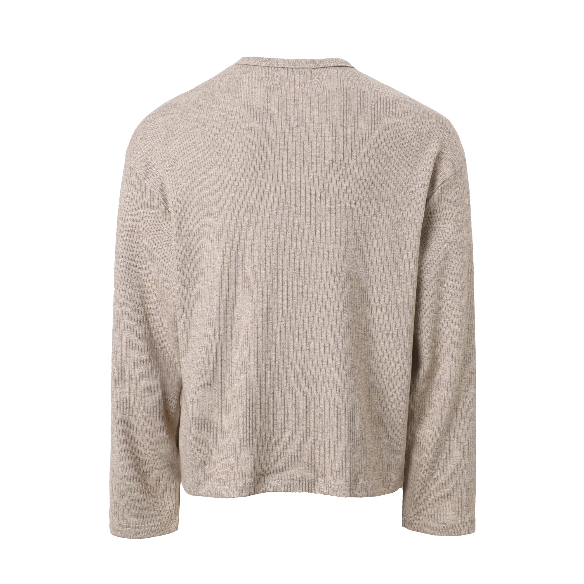 Omirad Ribbed Texture Long-Sleeve Tee