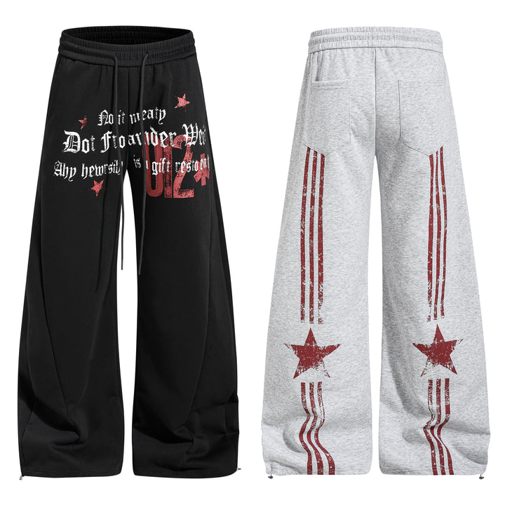 Omirad Vintage Star Wide-Leg Sweatpants