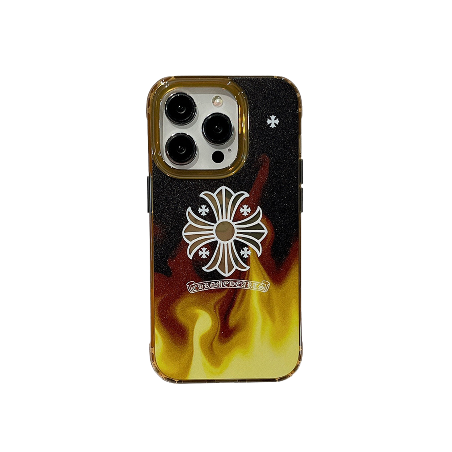 Graphic Phone Case | Fire Cross Yellow