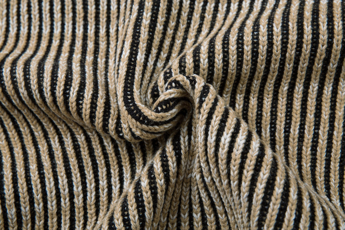 Omirad Striped Textured Zip Jacket