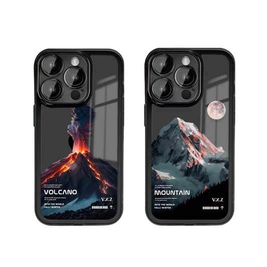 Graphic Phone Case Bundle | Mountain White & Volcano Black