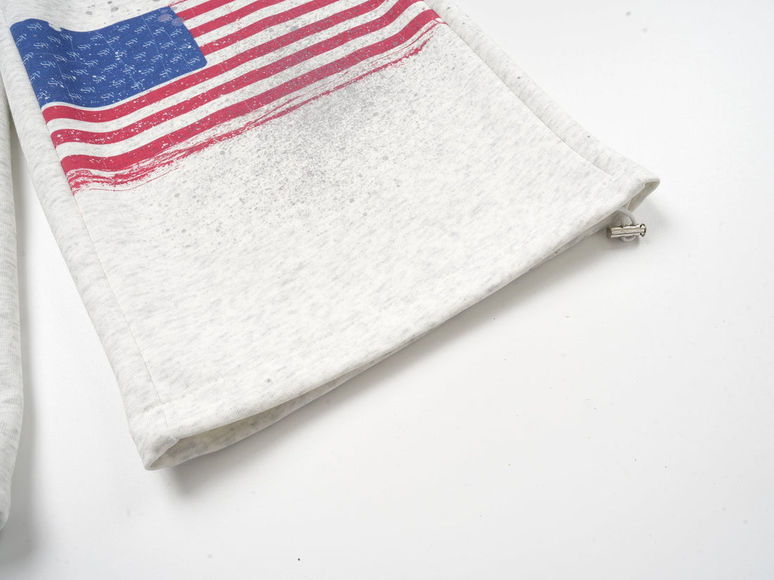 Omirad USA Flag Print Street Sweatpants