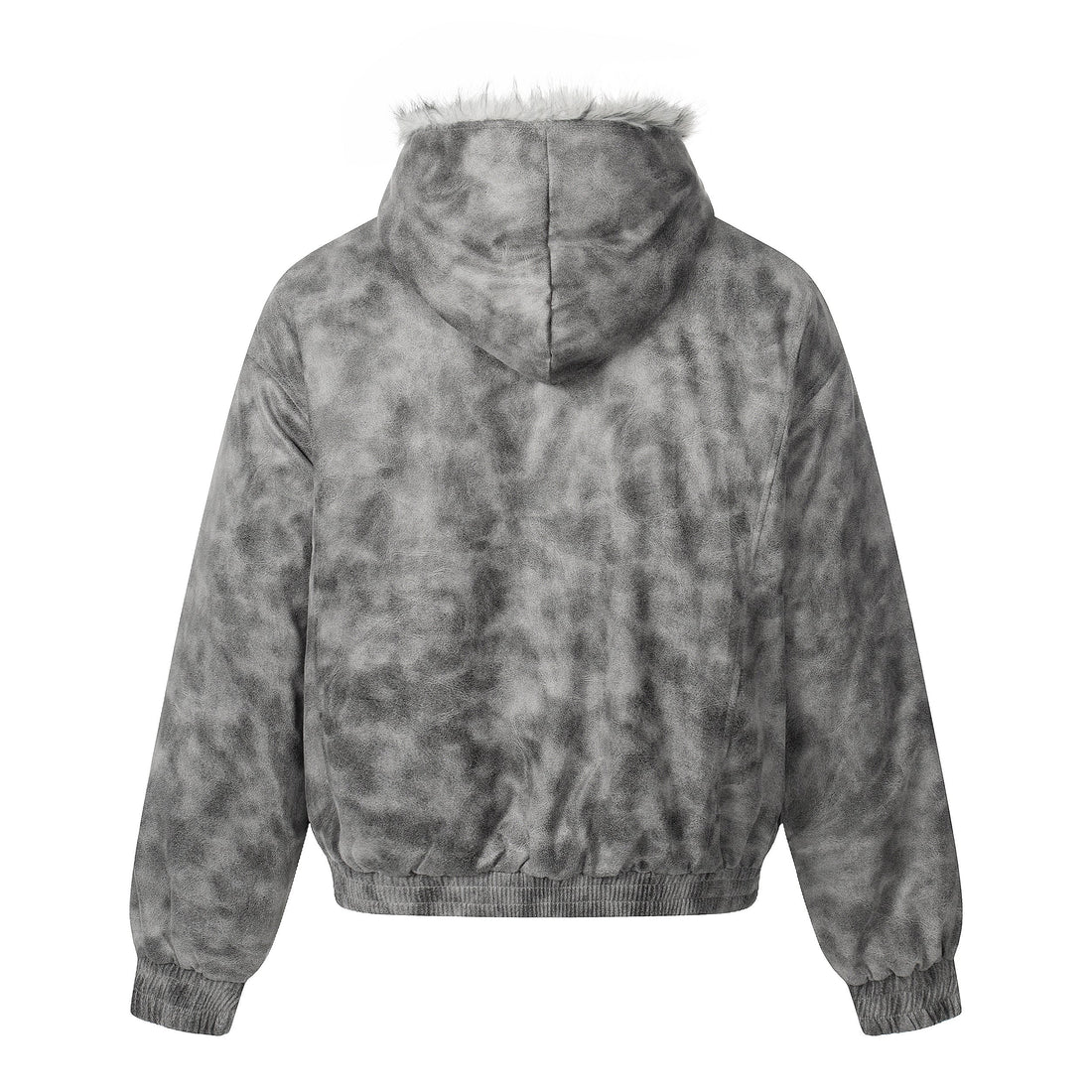 Omirad Washed Faux-Fur Hooded Jacket