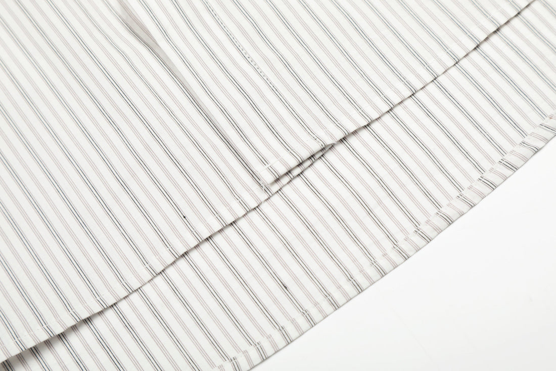 Omirad Striped Logo Button-Up Shirt