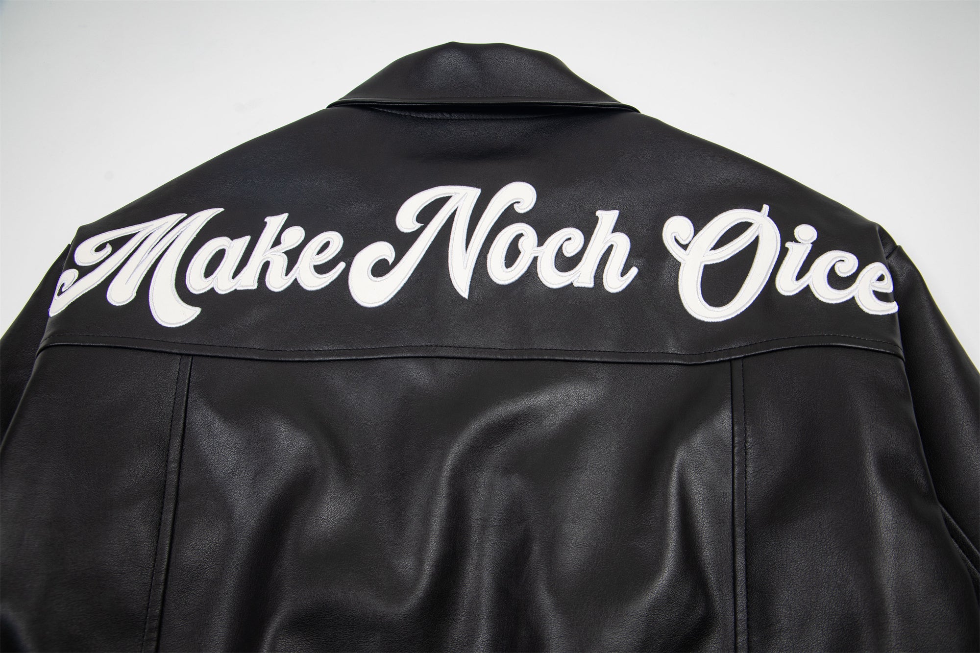 Omirad Vintage Lettering PU Jacket