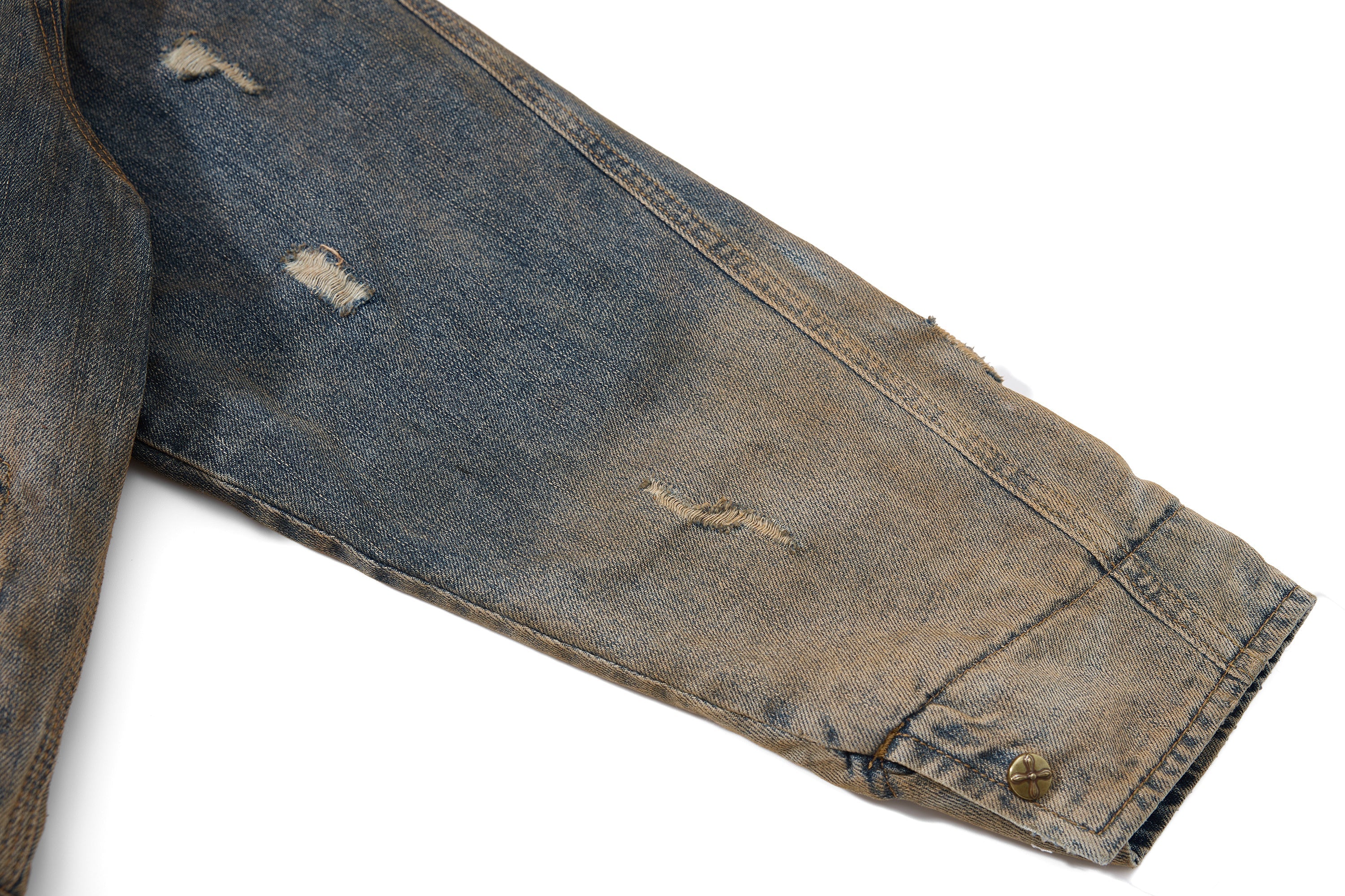 Omirad Vintage Distressed Denim Jacket