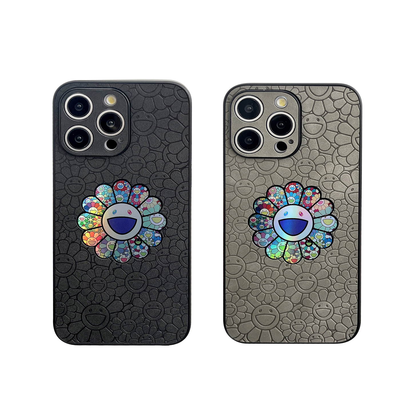 Leather Phone Case Bundle | Sunflower Black & Sunflower Grey