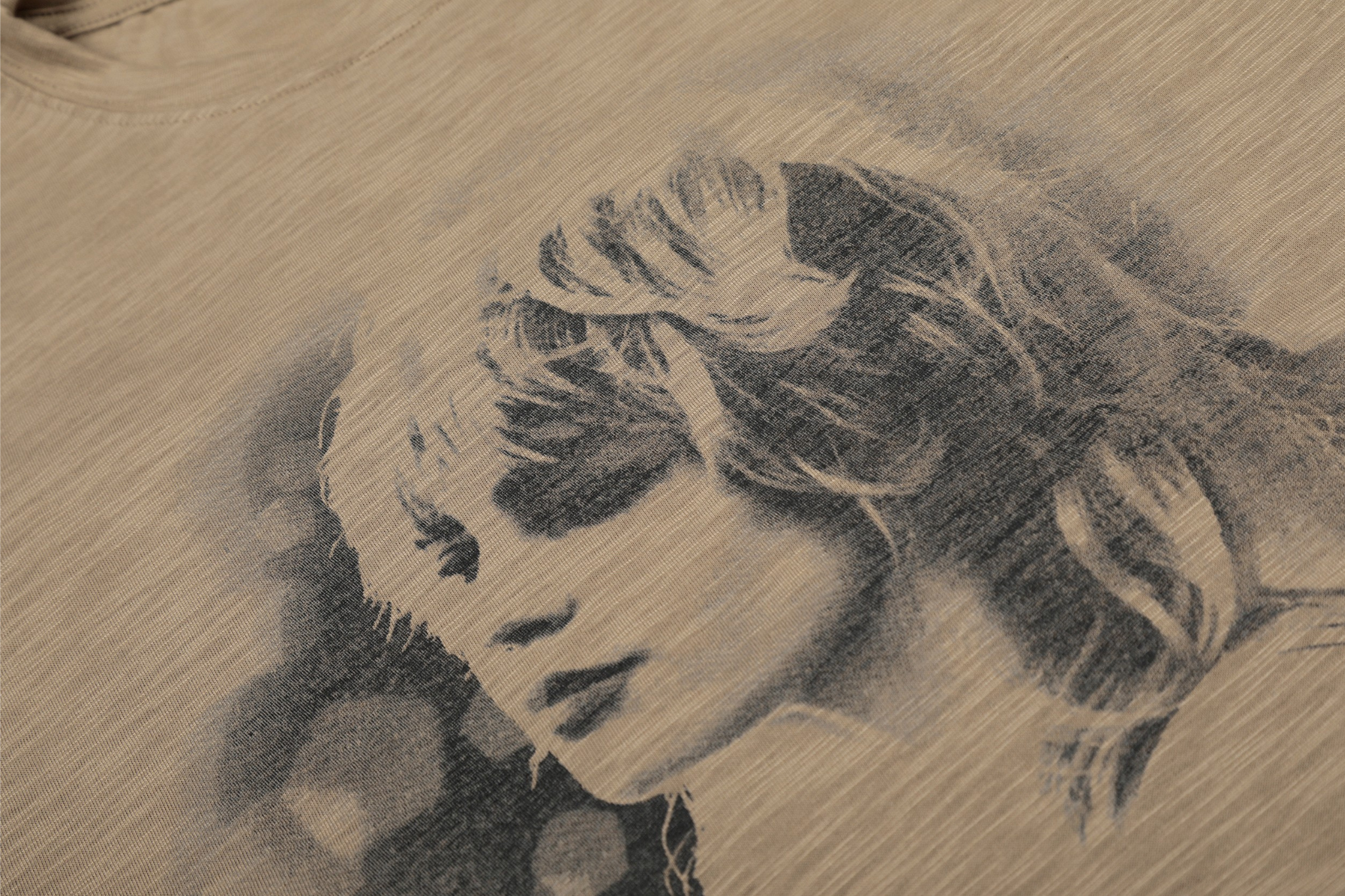 Omirad Vintage Portrait Graphic Long Sleeve Tee