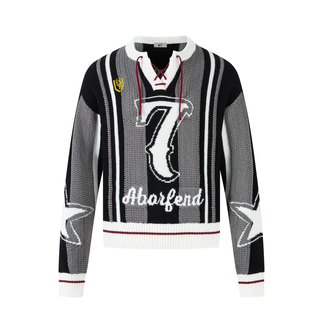 Omirad Varsity Stripe Knit Sweater