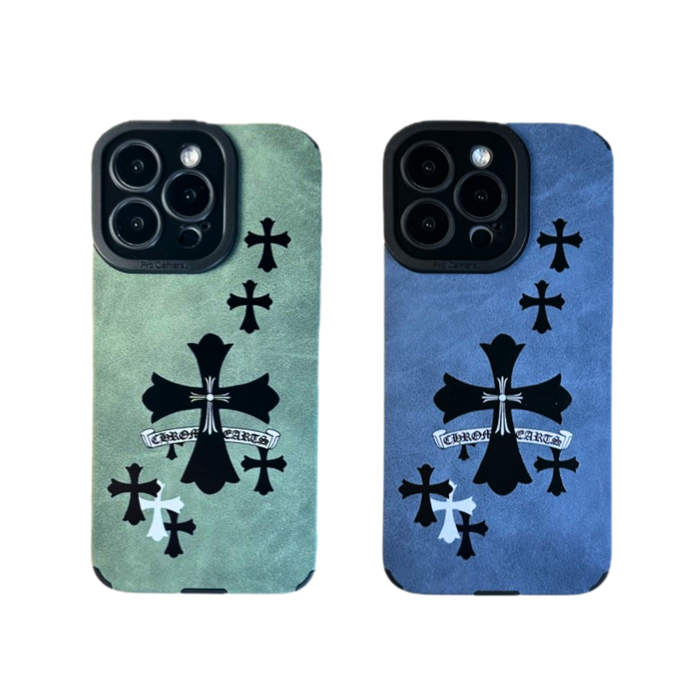 Leather Phone Case Bundle | Stars Green & Stars Blue