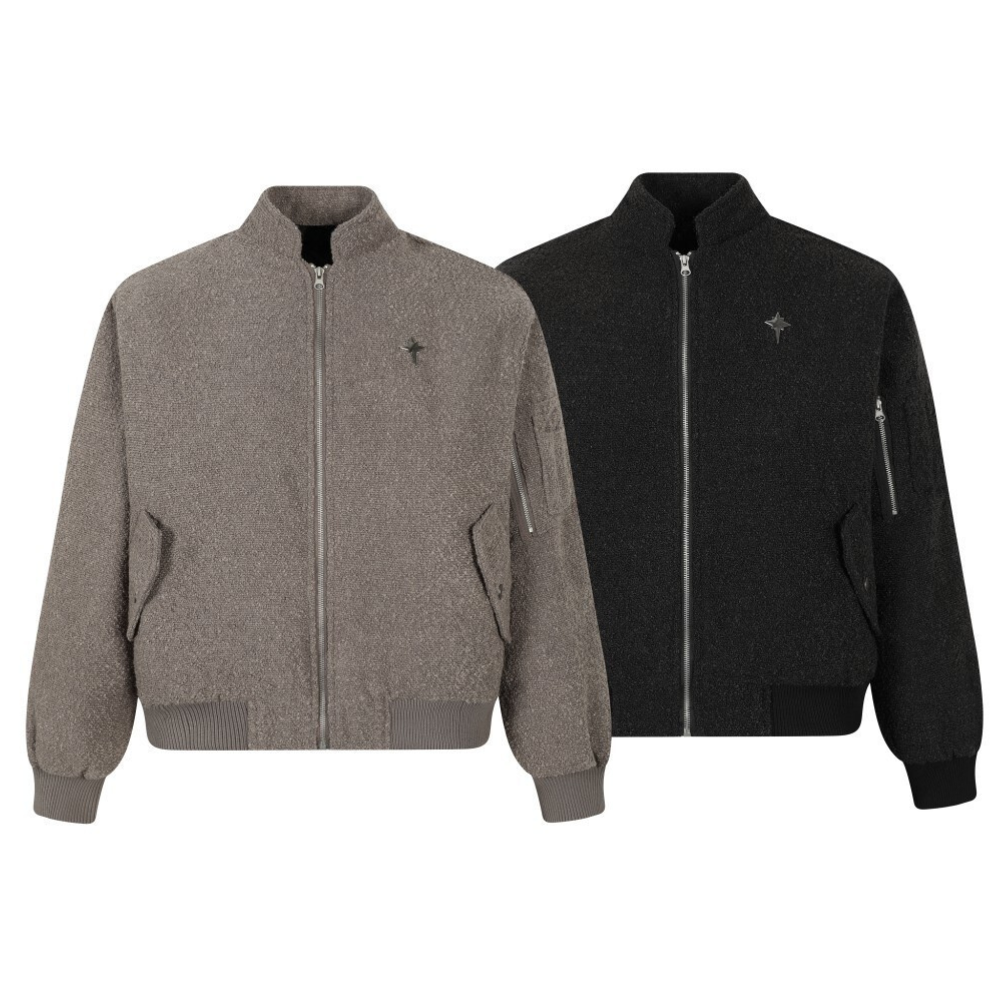 Omirad Textured Star Bomber Jacket