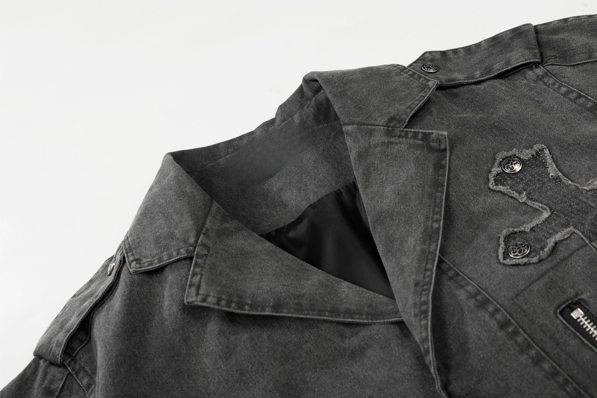 Omirad Vintage Cross Detail Jacket
