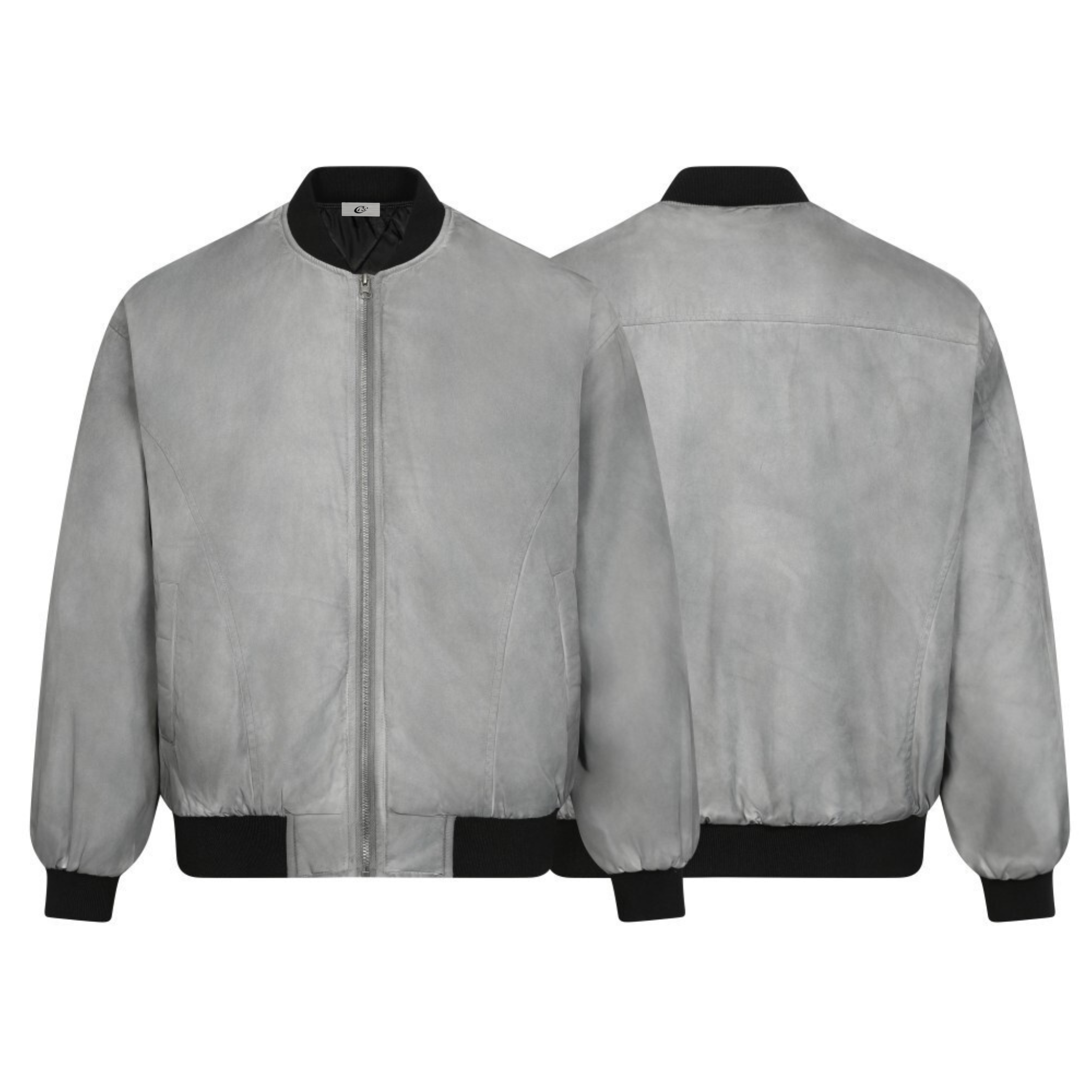 Omirad Washed Grey Bomber Jacket