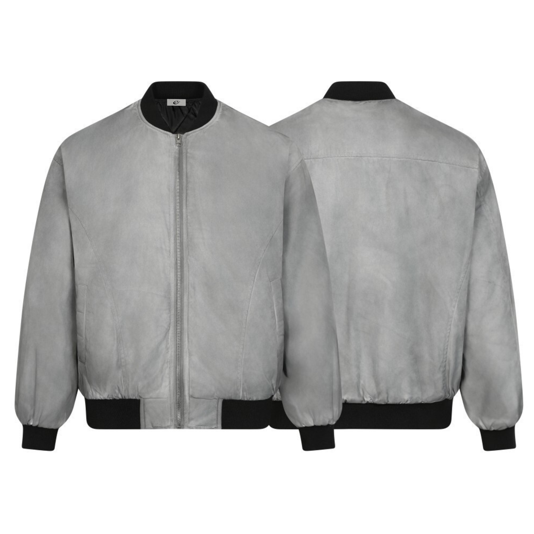 Omirad Washed Grey Bomber Jacket