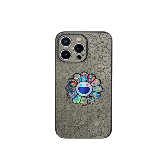 Leather Phone Case | Sunflower Grey