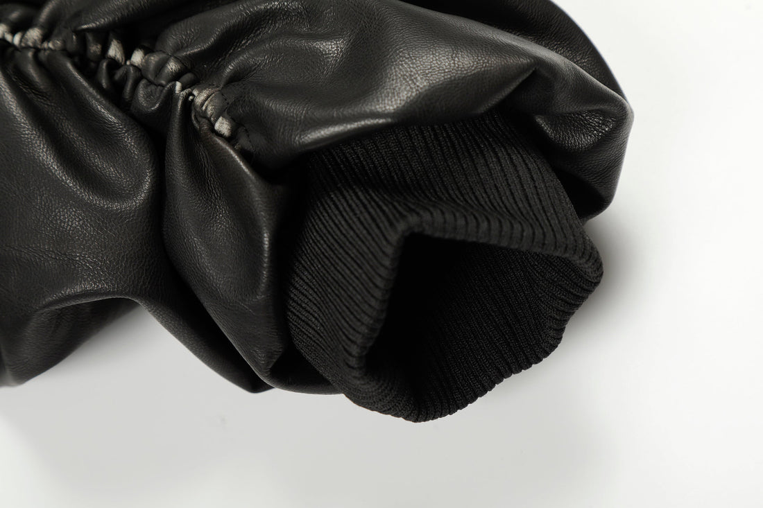 Omirad Vintage Graphic PU Hoodie Jacket