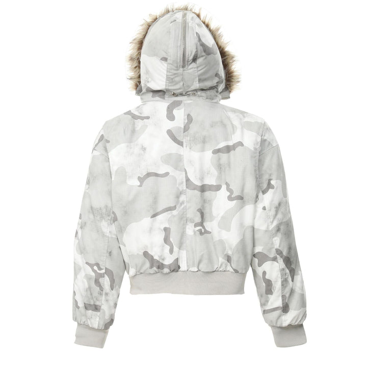 Omirad Arctic Camo Fur Bomber Jacket