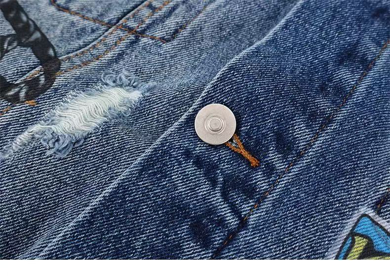 Omirad Vintage Patch Denim Jacket