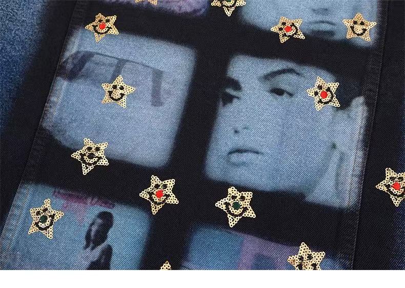 Omirad Vintage Patch Denim Jacket