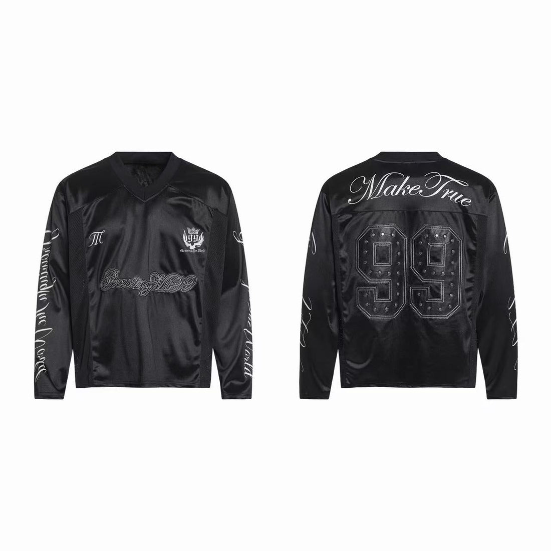 Omirad Studded Varsity Long Sleeve Jersey