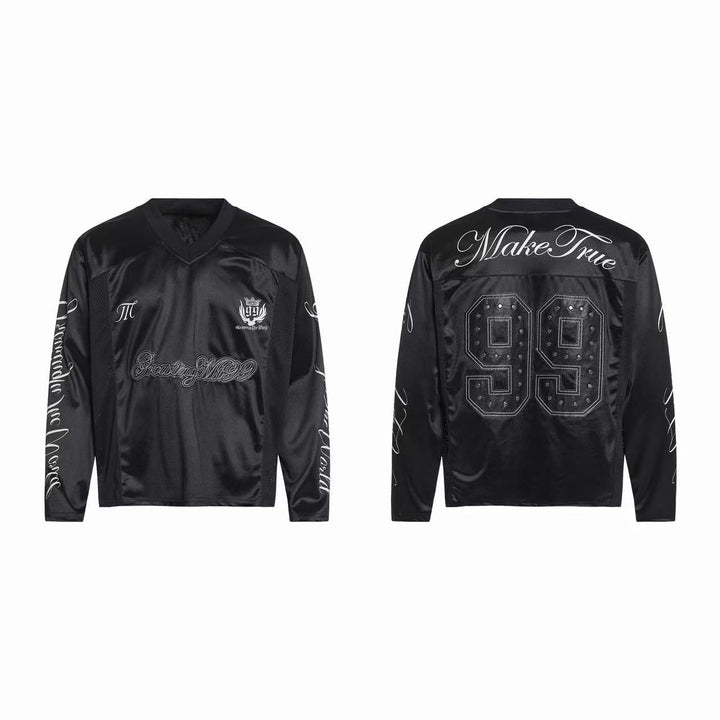 Omirad Studded Varsity Long Sleeve Jersey