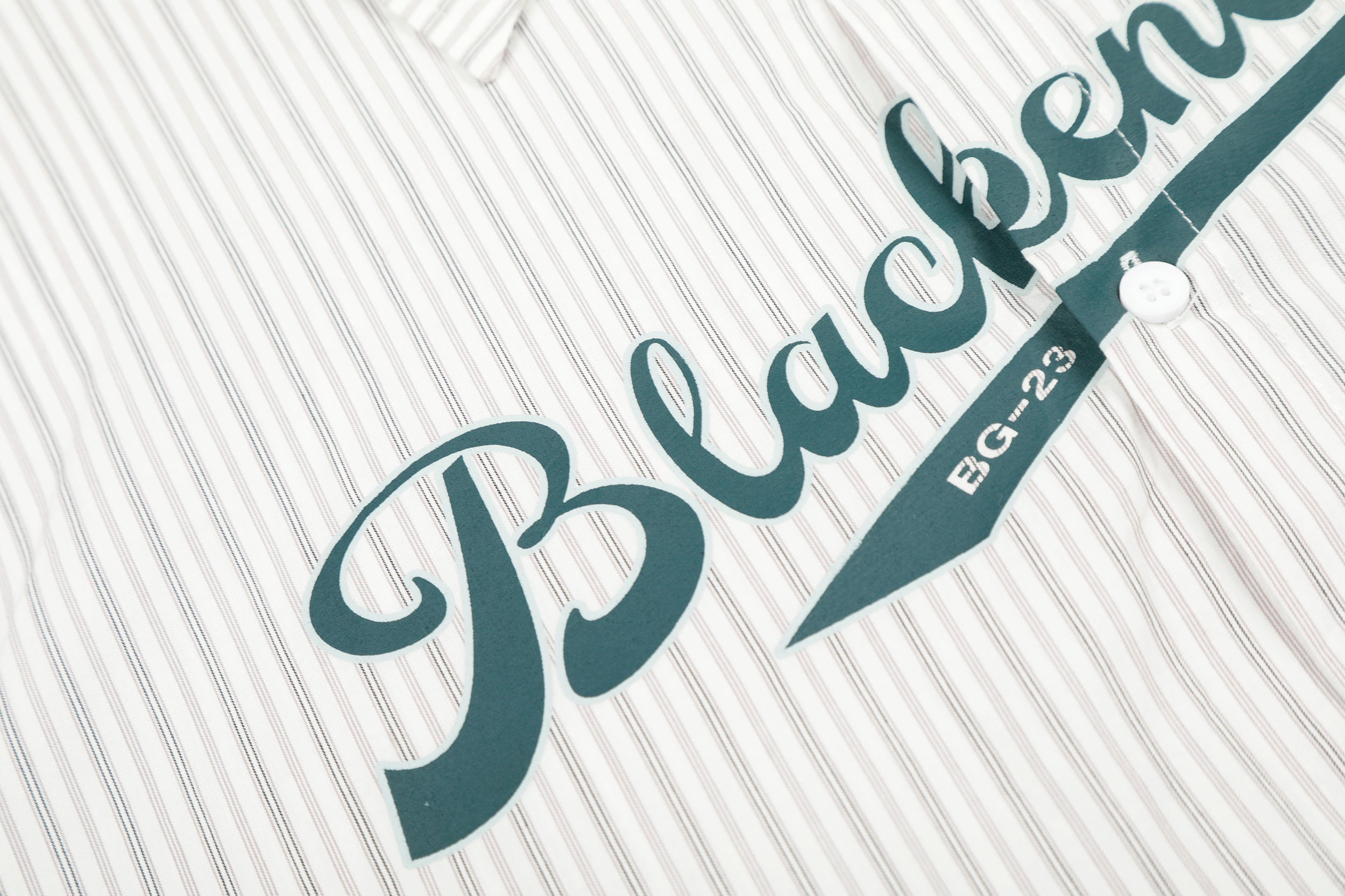 Omirad Striped Logo Button-Up Shirt