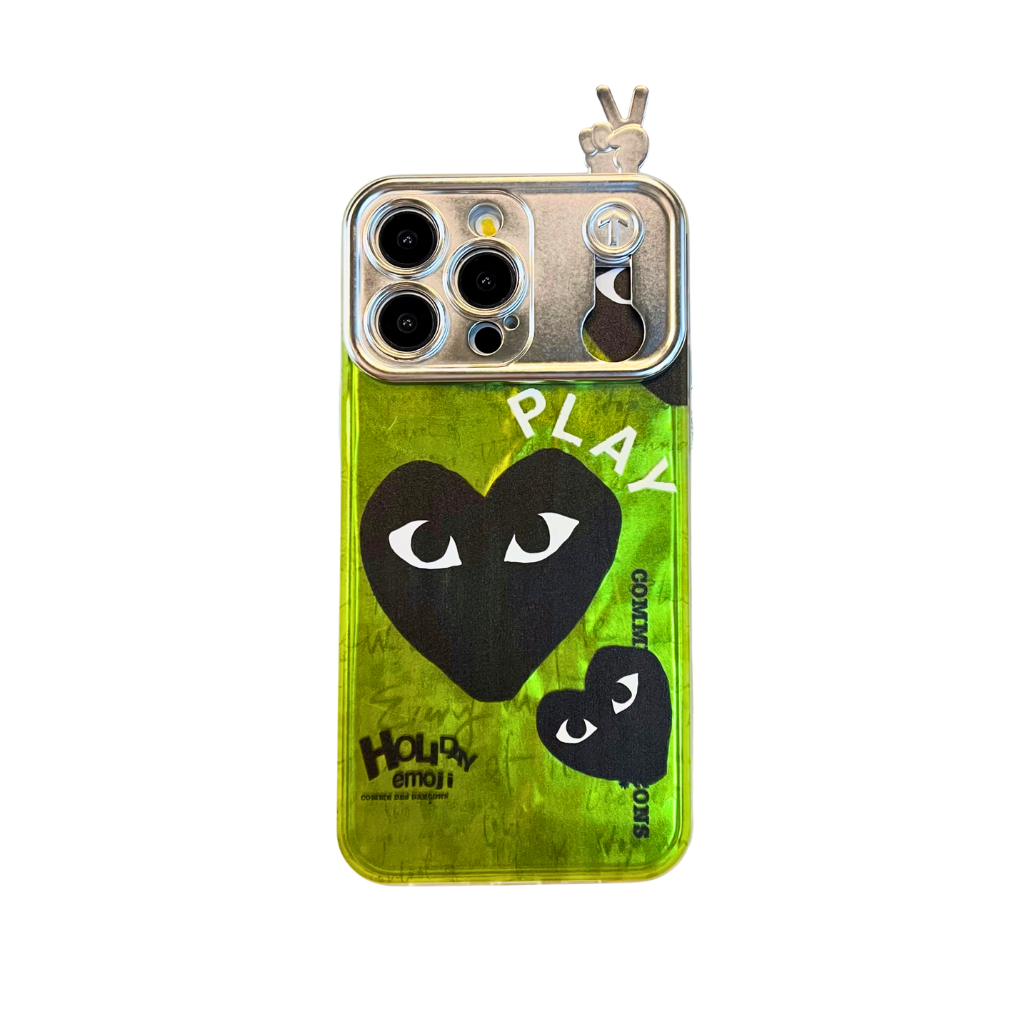 3D Phone Case | Green Heart