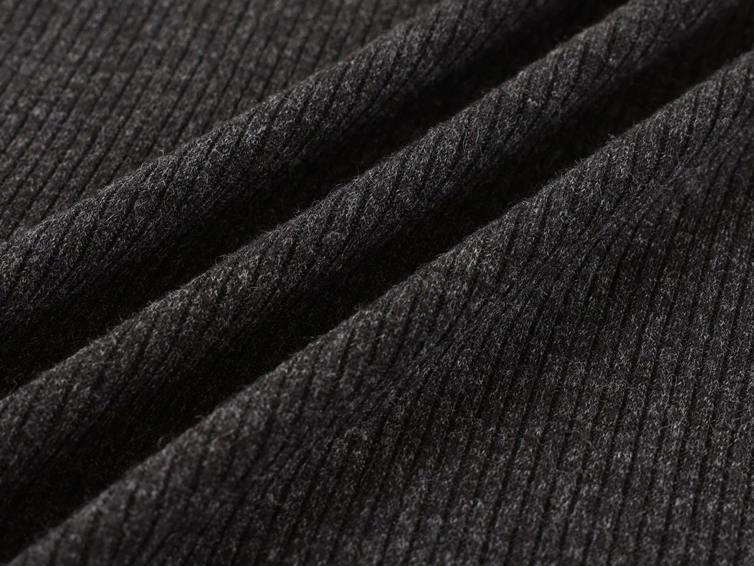 Omirad Ribbed Texture Long-Sleeve Tee